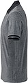 Mens polo T-shirt James Nicholson, grey/black, S