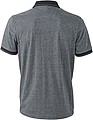 Mens polo T-shirt James Nicholson, grey/black, S