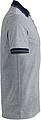Mens polo T-shirt James Nicholson, grey/navy, S