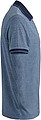 Mens polo T-shirt James Nicholson, light blue/dark blue, S