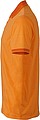 Mens polo T-shirt James Nicholson, orange/dark orange, S