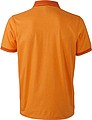 Mens polo T-shirt James Nicholson, orange/dark orange, S