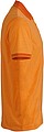 Mens polo T-shirt James Nicholson, orange/dark orange, S
