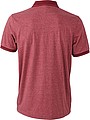 Mens polo T-shirt James Nicholson, red/dark red, M