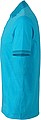 Mens polo T-shirt James Nicholson, turquise/dark turquise, S