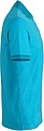 Mens polo T-shirt James Nicholson, turquise/dark turquise, S