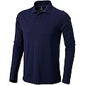 Mens polo with long sleeve ELEVATE Qakville, navy, XL