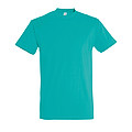 MENS ROUND NECK T-SHIRT IMPERIAL, CARIBBEAN BLUE, L