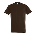 MENS ROUND NECK T-SHIRT IMPERIAL, CHOCOLATE, L