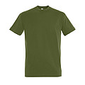 MENS ROUND NECK T-SHIRT IMPERIAL, DARK KAKI, 3XL