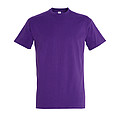 MENS ROUND NECK T-SHIRT IMPERIAL, DARK PURPLE, L