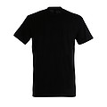 MENS ROUND NECK T-SHIRT IMPERIAL, DEEP BLACK, L