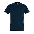 MENS ROUND NECK T-SHIRT IMPERIAL, PETROLEUM BLUE, L