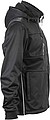 Mens softshell jacket JAMES & NICHOLSON, black/black/white, 3XL