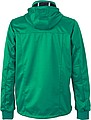 Mens softshell jacket JAMES & NICHOLSON, irish green/navy/white, L