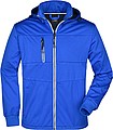Mens softshell jacket JAMES & NICHOLSON, nautic blue/navy/white, L