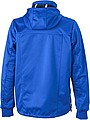 Mens softshell jacket JAMES & NICHOLSON, nautic blue/navy/white, L