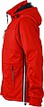 Mens softshell jacket JAMES & NICHOLSON, red/navy/white, 3XL