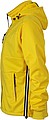 Mens softshell jacket JAMES & NICHOLSON, sun yellow/navy/white, L