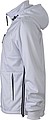Mens softshell jacket JAMES & NICHOLSON, white/white/navy, 3XL