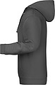 Mens sweatshirt with hoodie James Nicholson, anthracite, S