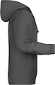 Mens sweatshirt with hoodie James Nicholson, anthracite, S