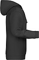 Mens sweatshirt with hoodie James Nicholson, black, L