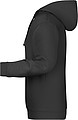 Mens sweatshirt with hoodie James Nicholson, black, XL