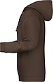Mens sweatshirt with hoodie James Nicholson, brown, S