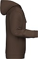 Mens sweatshirt with hoodie James Nicholson, brown, S