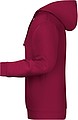 Mens sweatshirt with hoodie James Nicholson, burgundy, S