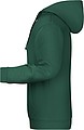 Mens sweatshirt with hoodie James Nicholson, dark green, XL