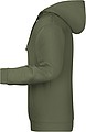 Mens sweatshirt with hoodie James Nicholson, dark khaki, S