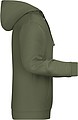 Mens sweatshirt with hoodie James Nicholson, dark khaki, S
