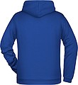 Mens sweatshirt with hoodie James Nicholson, dark roayl blue, S