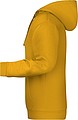 Mens sweatshirt with hoodie James Nicholson, dark yellow, XL