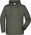Mens sweatshirt with hoodie James Nicholson, grey, S
