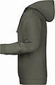 Mens sweatshirt with hoodie James Nicholson, grey, S