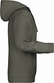 Mens sweatshirt with hoodie James Nicholson, grey, S