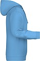 Mens sweatshirt with hoodie James Nicholson, light blue, S