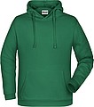Mens sweatshirt with hoodie James Nicholson, light green, S