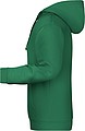Mens sweatshirt with hoodie James Nicholson, light green, S