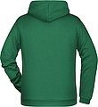 Mens sweatshirt with hoodie James Nicholson, light green, S