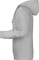 Mens sweatshirt with hoodie James Nicholson, light grey melange, S