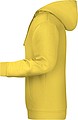 Mens sweatshirt with hoodie James Nicholson, light yellow, S
