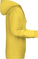 Mens sweatshirt with hoodie James Nicholson, light yellow, S