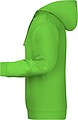 Mens sweatshirt with hoodie James Nicholson, lime green, S