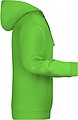 Mens sweatshirt with hoodie James Nicholson, lime green, S