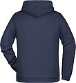 Mens sweatshirt with hoodie James Nicholson, navy, L