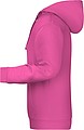 Mens sweatshirt with hoodie James Nicholson, pink, S